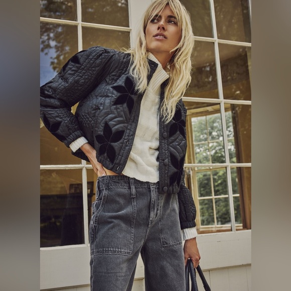 Free People Jackets & Blazers - Free People Quinn Quilted Jacket, LARGE NWT